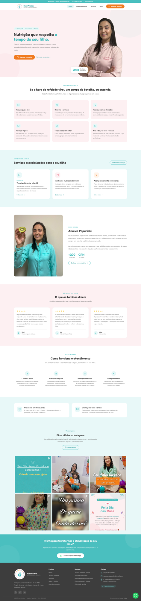 Site da Nutri Analice